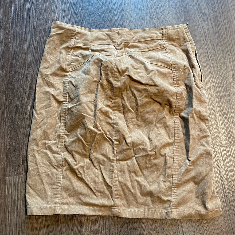 Beige corduroy skirt